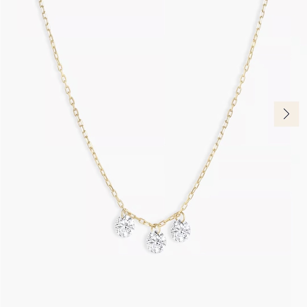 Gorjana Trio Floating Diamond Necklace